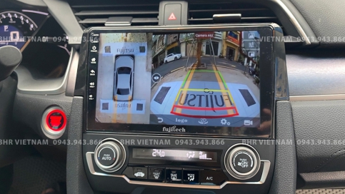 Màn hình DVD Android liền camera 360 Honda Civic 2017 - nay | Fujitech 360 